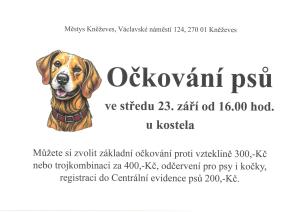 očkování psů